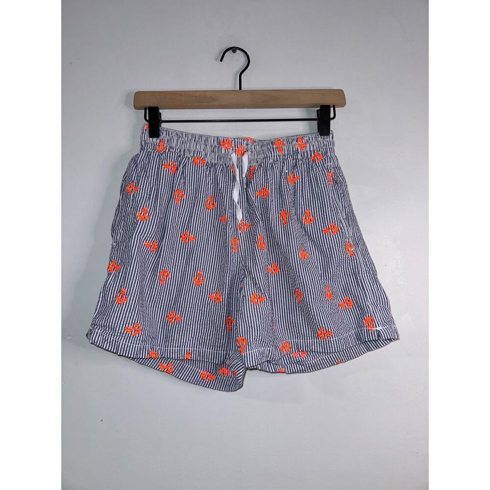 Chubbies seersucks anchor embroidered swim shorts size small - Picture 1 of 7